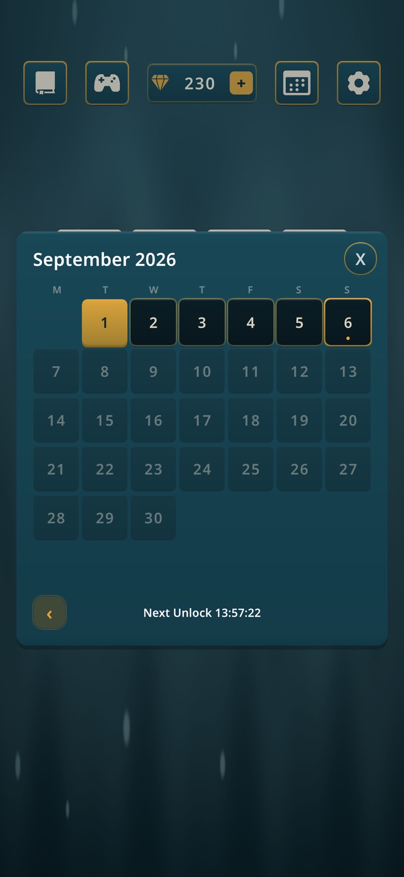 LexiCraft daily puzzle calendar