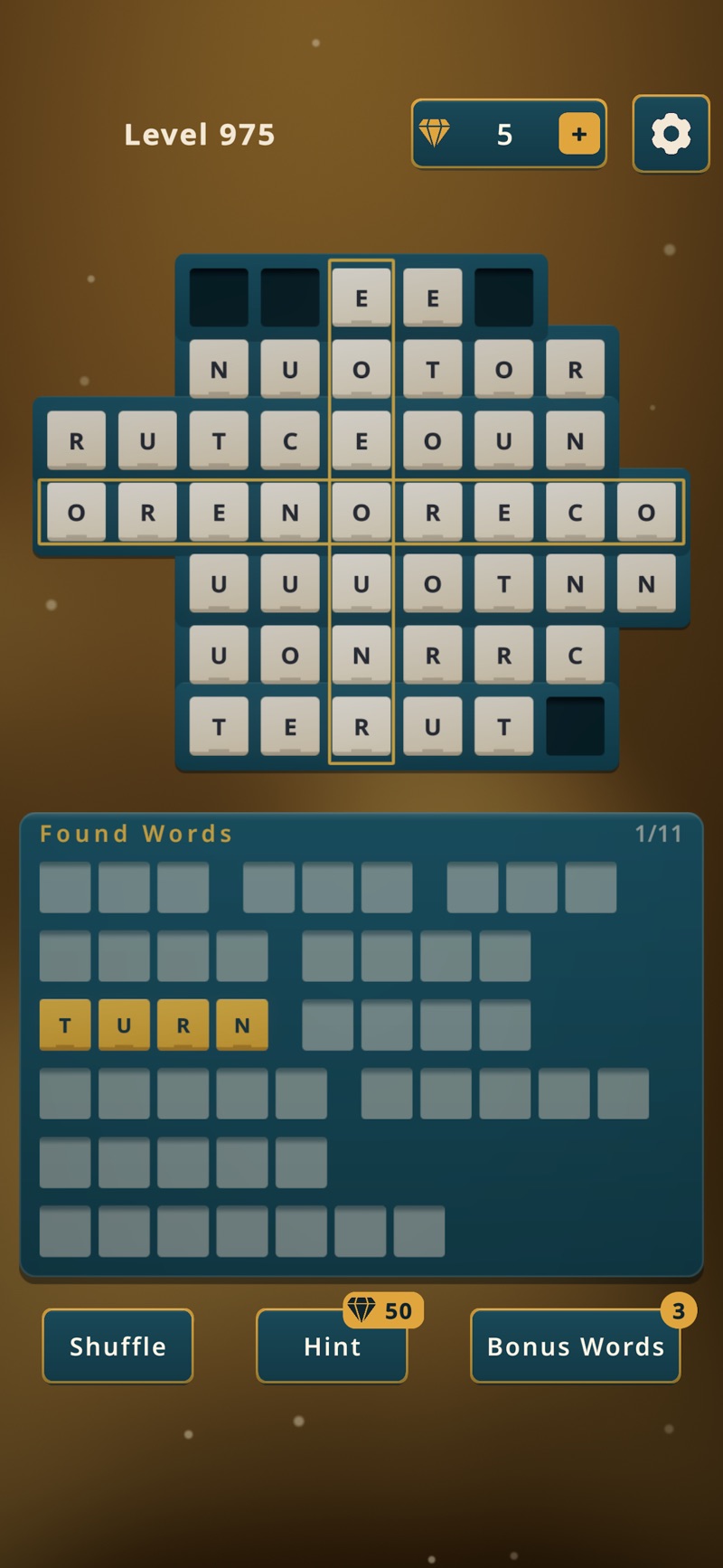 A large late-game LexiCraft board